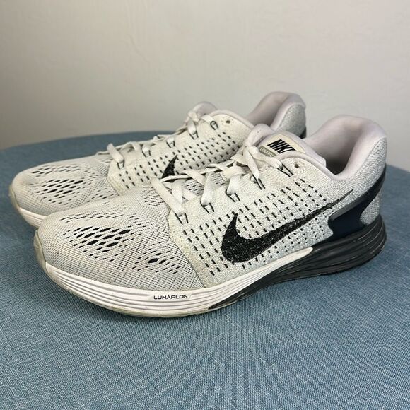 Nike Women’s Lunarglide 7 Gray And Black Running Shoes Sneakers Size 9 - Picture 1 of 10